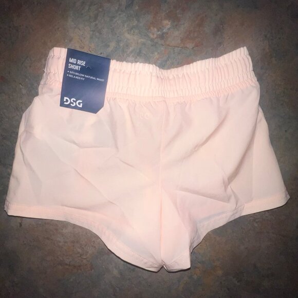 DSG Girls Light Pink Mid Rise Athletic Shorts, 2XS‎ - Picture 2 of 9